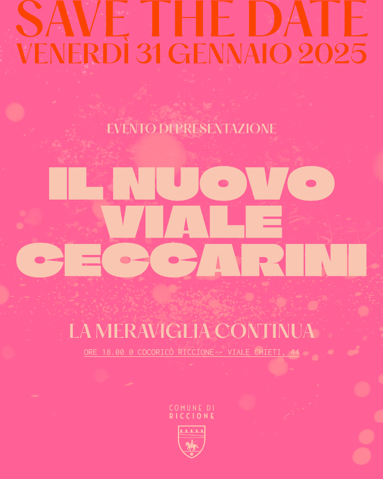 Save the date: evento presentazione Nuovo viale Ceccarini